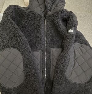 ALO Yoga Edge Black Bomber Jacket